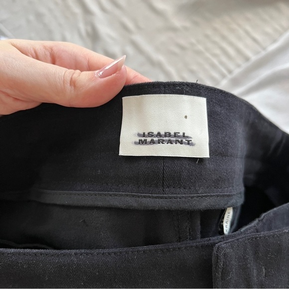 Isabel Marant Zip-Detailed Trousers in Black w/ Silver Zippers Size 40/US 8 NWOT - Picture 10 of 12